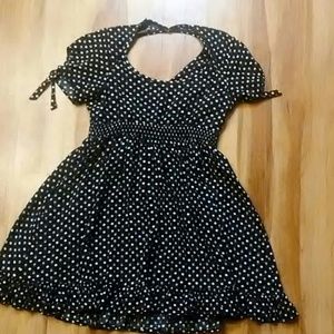 Skull polka dot dress